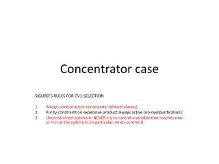 Concentrator case
