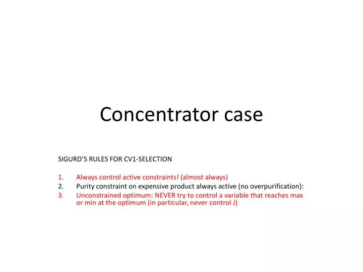 concentrator case