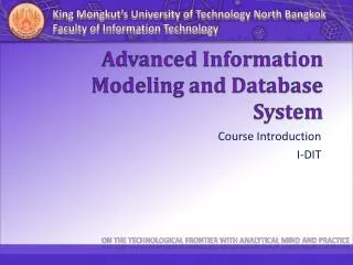 Advanced Information Modeling and Database System
