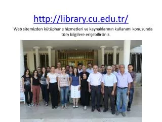 http library cu edu tr