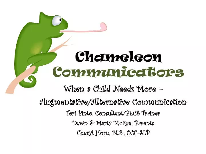 chameleon communicators