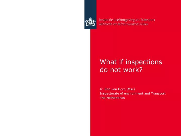 what if inspections do not work