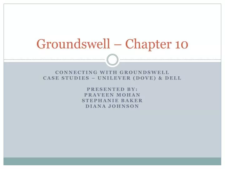 groundswell chapter 10