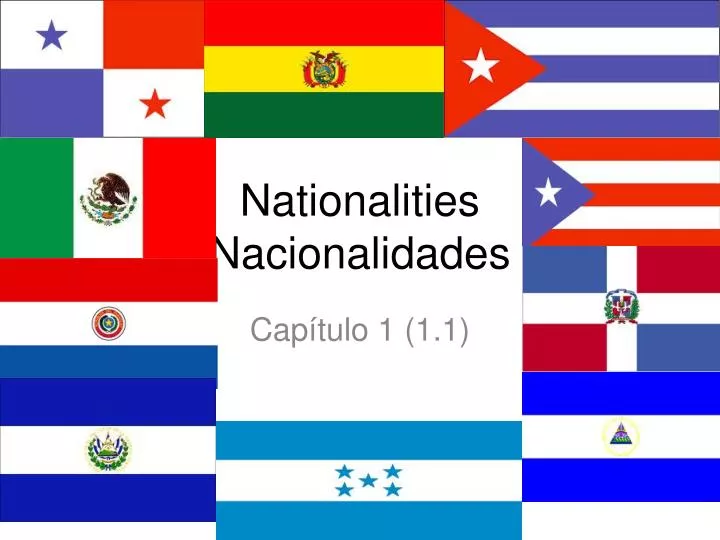 nationalities n acionalidades