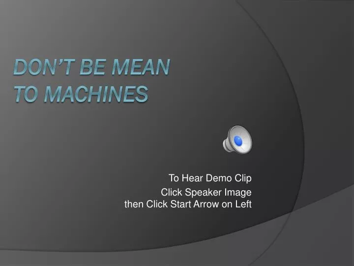 to hear demo clip click speaker image then click start arrow on left
