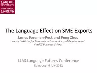 The Language Effect on SME Exports