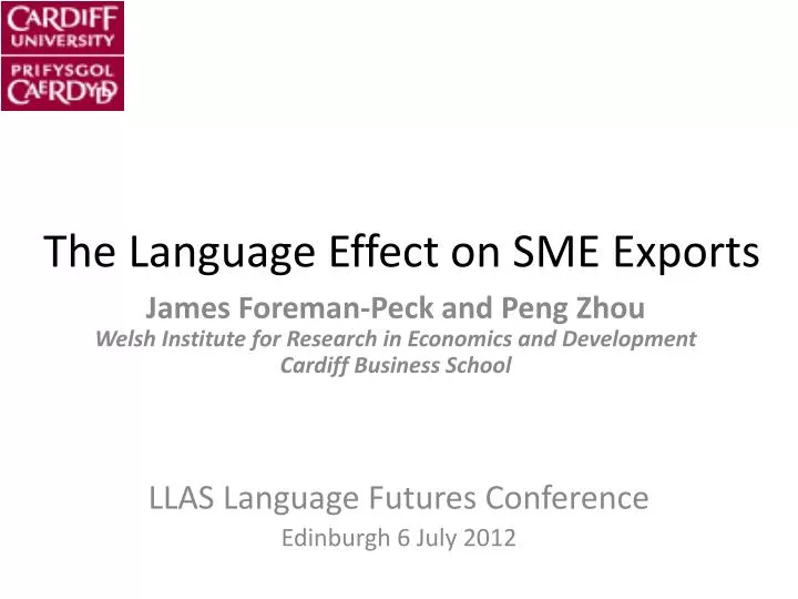 the language effect on sme exports