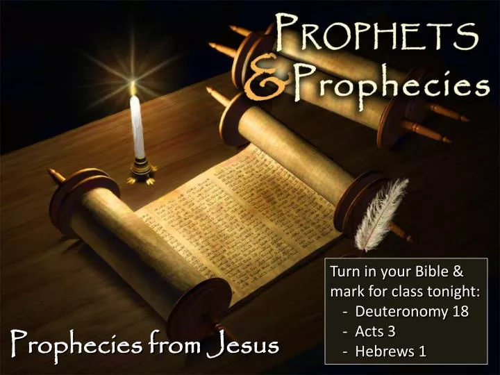 prophecies from jesus