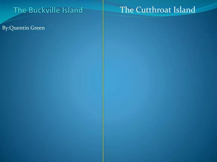 the b uckville island