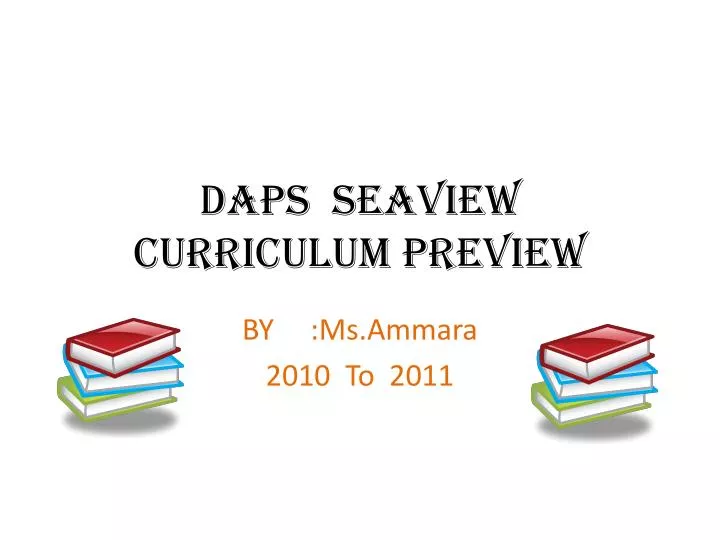 daps seaview curriculum preview