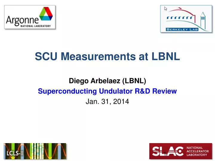 scu measurements at lbnl