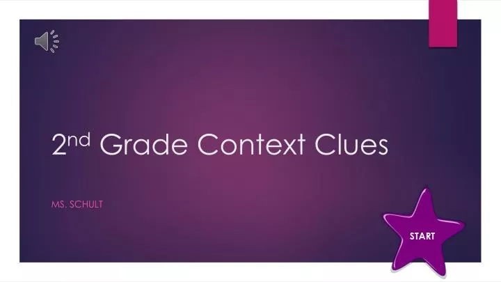 2 nd grade context clues