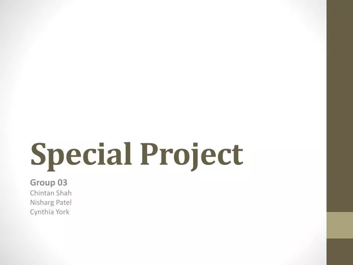 special project