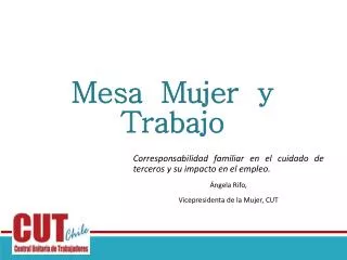 mesa mujer y trabajo