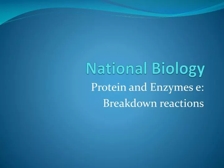 national biology