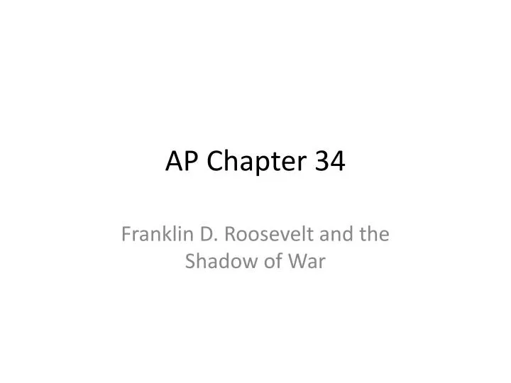 ap chapter 34