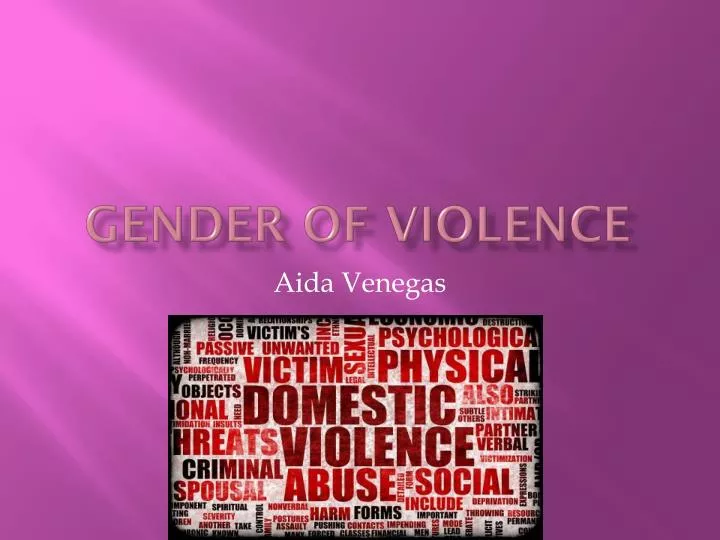 gender of violence