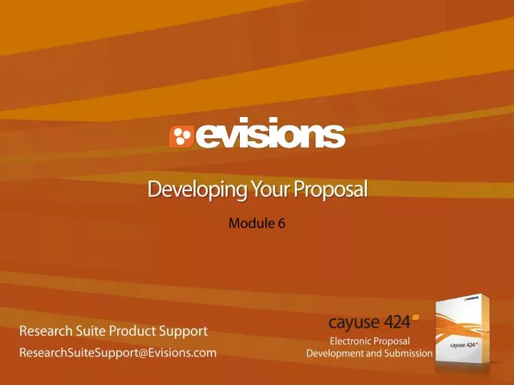 developing your proposal