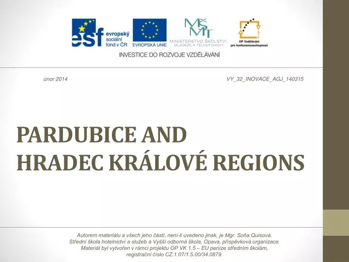 pardubice and hradec kr lov regions