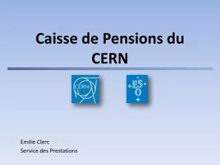caisse de pensions du cern