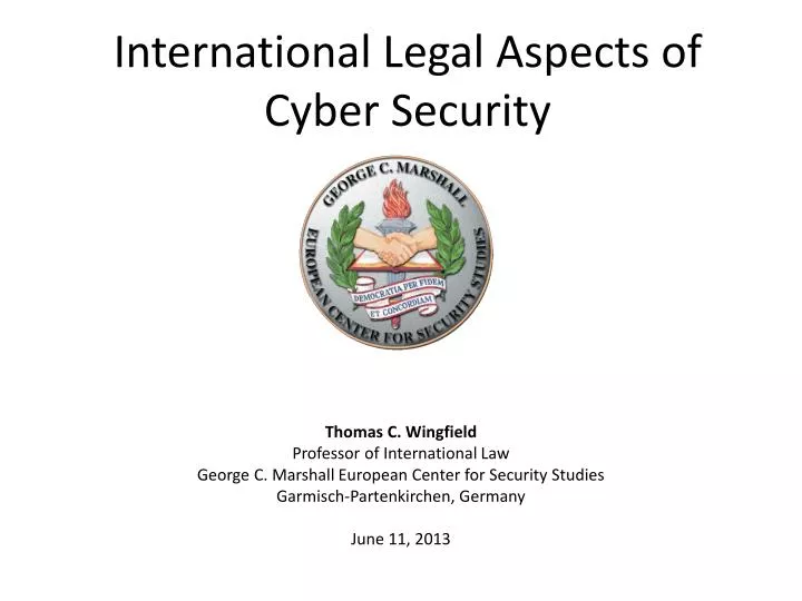 international legal aspects of cyber security