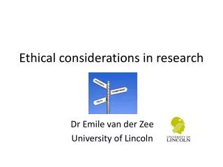 Ethical considerations in research