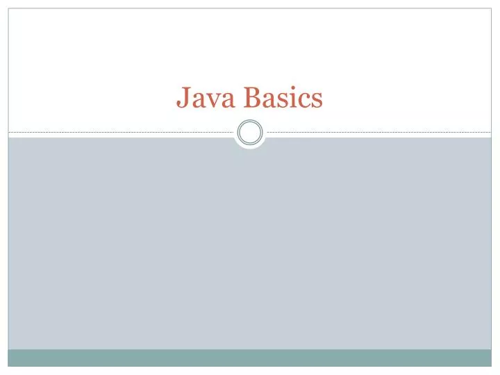 java basics