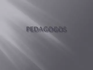 pedagogos