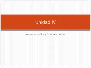 unidad iv
