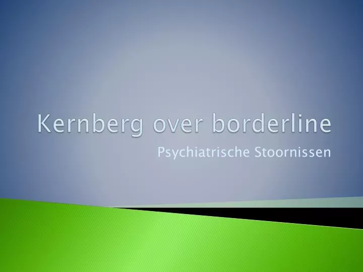 kernberg over borderline