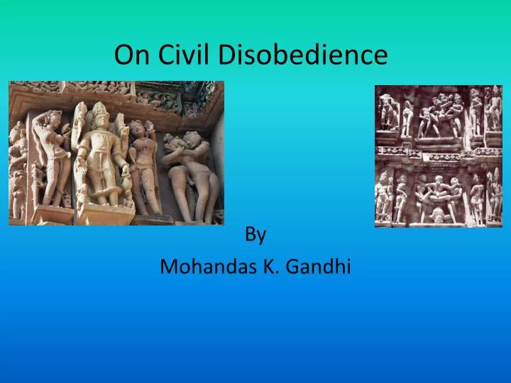 on civil disobedience