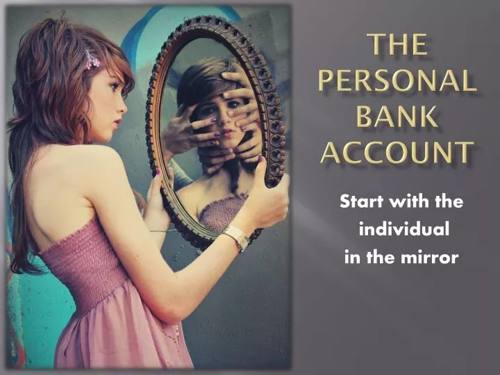 the personal bank account