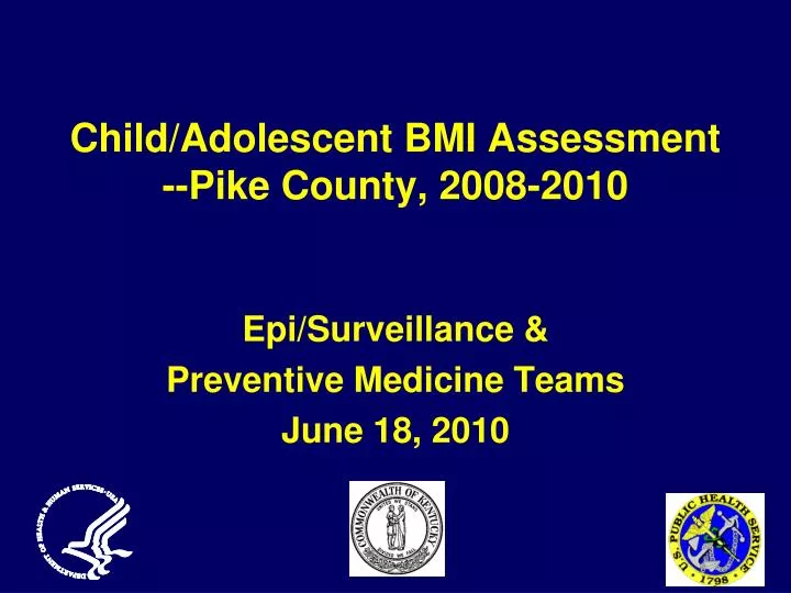 child adolescent bmi assessment pike county 2008 2010
