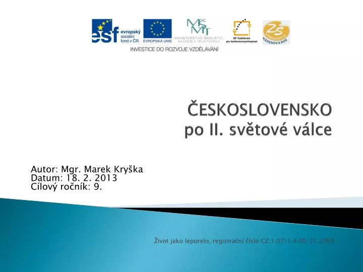 eskoslovensko po ii sv tov v lce