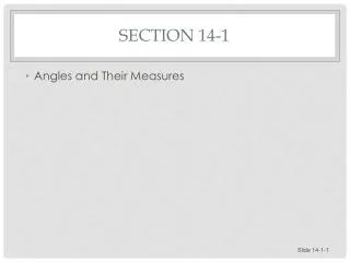 Section 14-1