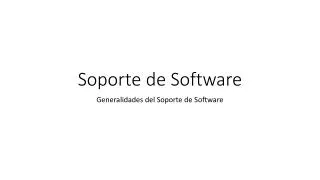 soporte de software