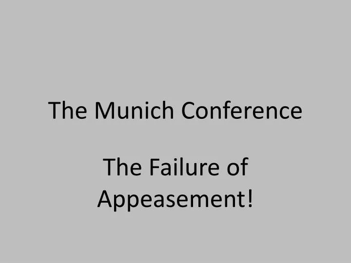 the munich conference