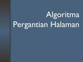 algoritma pergantian halaman