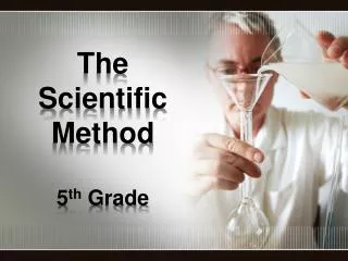 The Scientific Method 5 th Grade