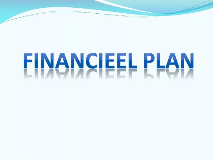 financieel plan