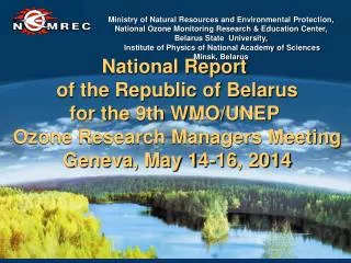 National Report of the Republic of Belarus