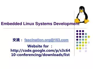 Embedded Linux Systems Development