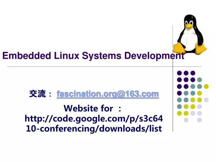 embedded linux systems development