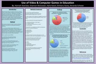 Use of Video &amp; Computer Games in Education