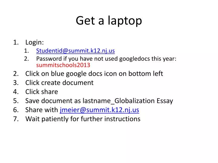 get a laptop