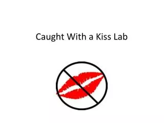 Caught With a Kiss Lab