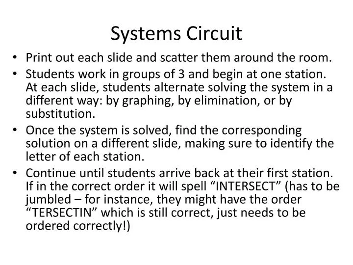 systems circuit