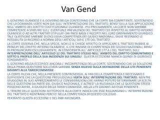 van gend