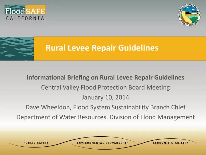 rural levee repair guidelines