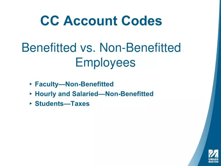 cc account codes
